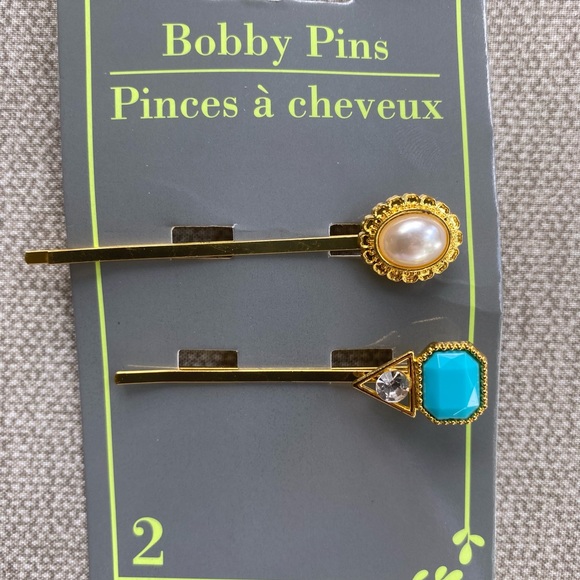 Barrett set Turquoise Pearl Gold Rhinestone NWT - Picture 13 of 14